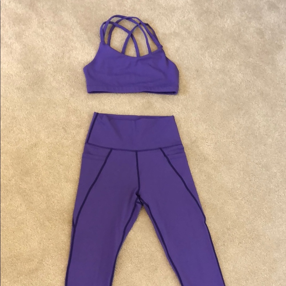 BNWOT Purple Vie Active Matching Set